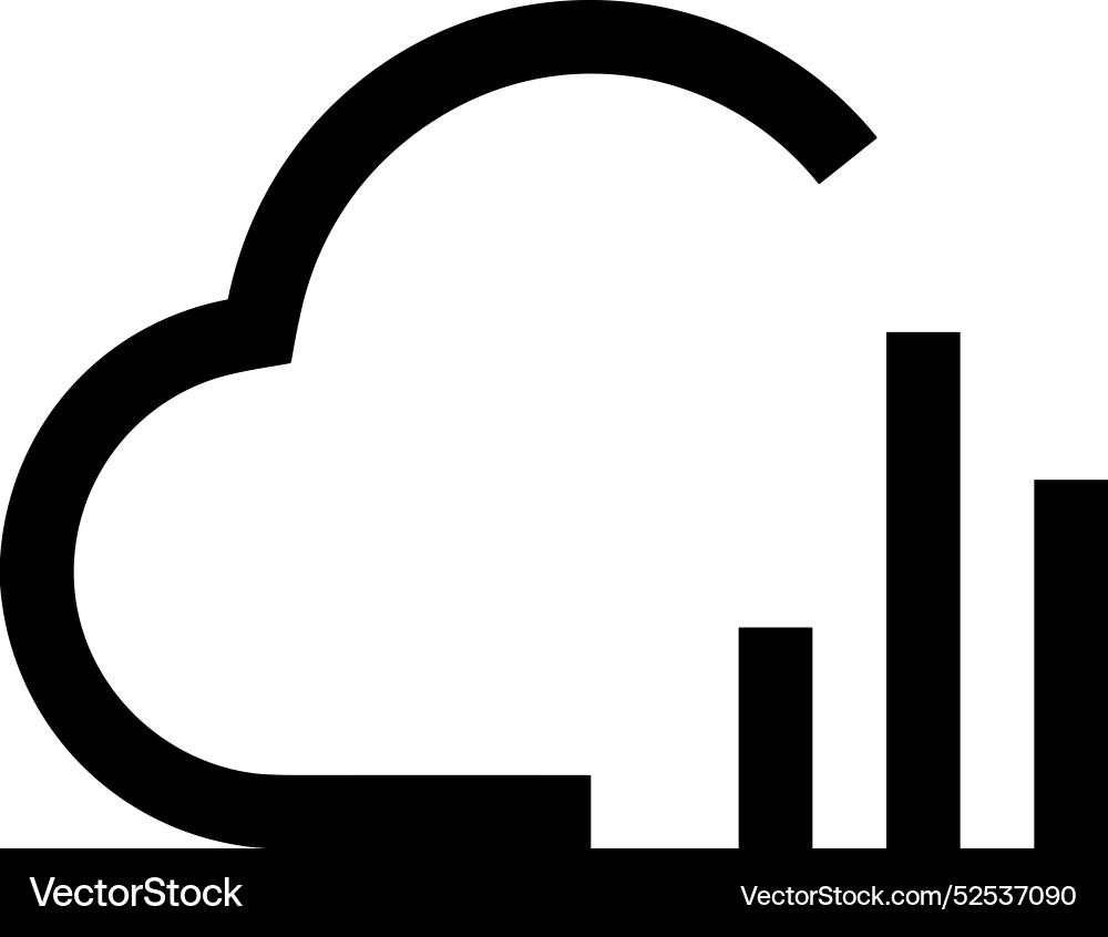 Cloud storage icon symbol image of the hosting Cloud storage icon symbol image of the hosting vector image