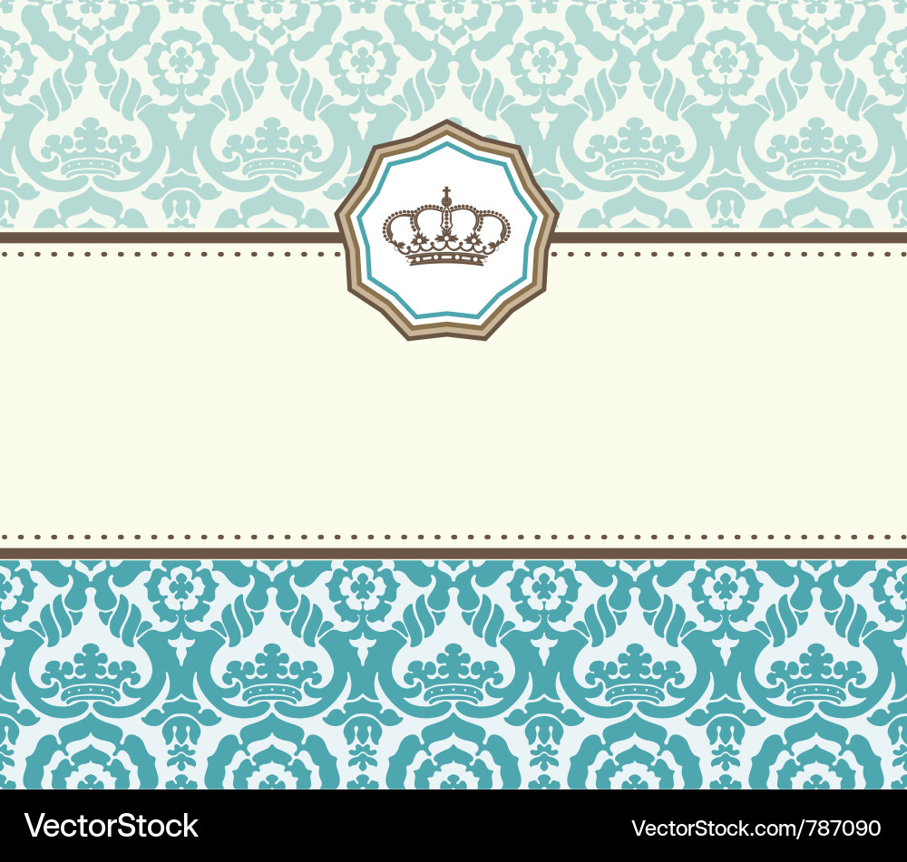 Elegant Damask Pattern vector image