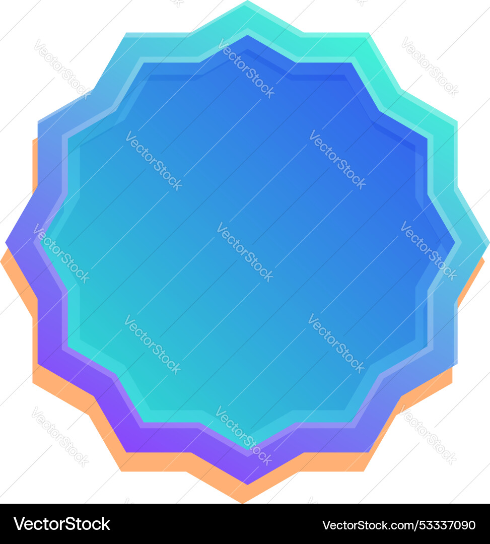 Gradient star shape creating colorful layers Gradient star shape creating colorful layers vector image