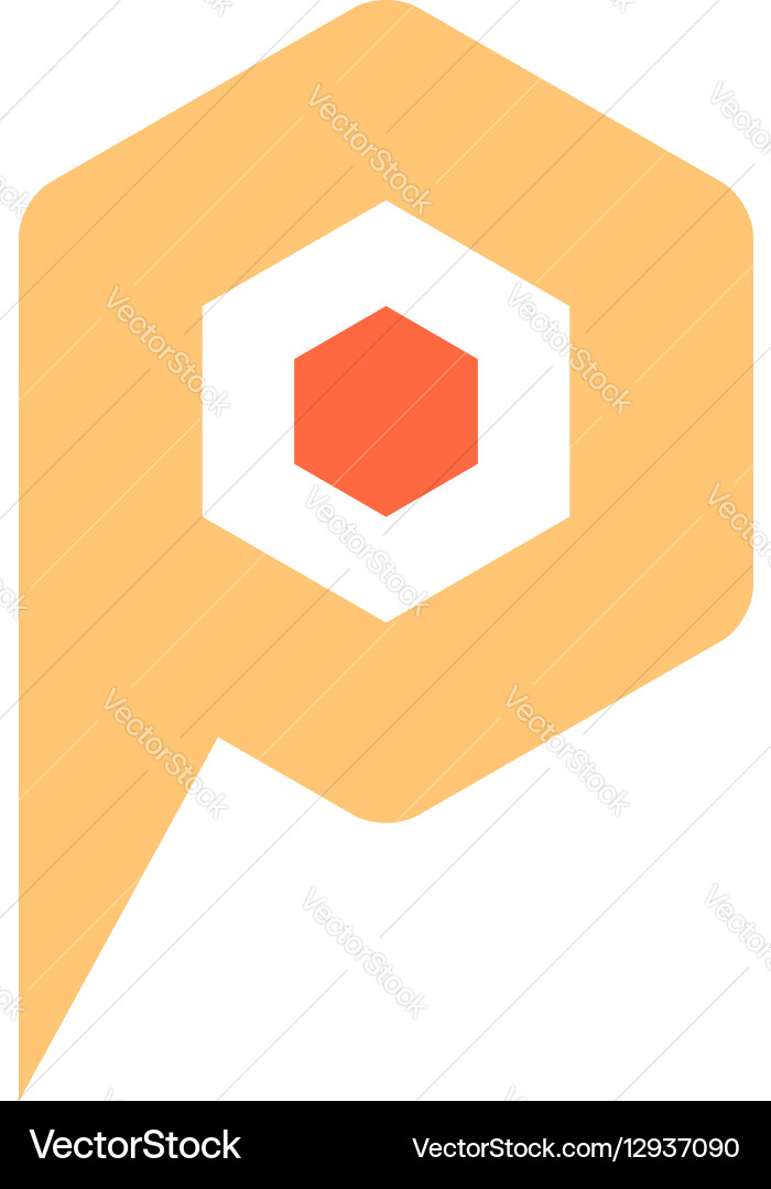 Map pin sign location icon marker point button vector image