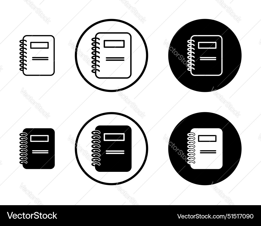 Notebook icon Vector Image