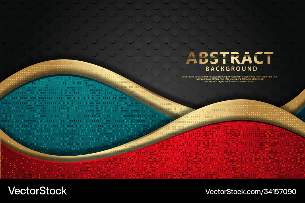 Wave abstract overlap layer on black stripes Wave abstract overlap layer on black stripes vector image