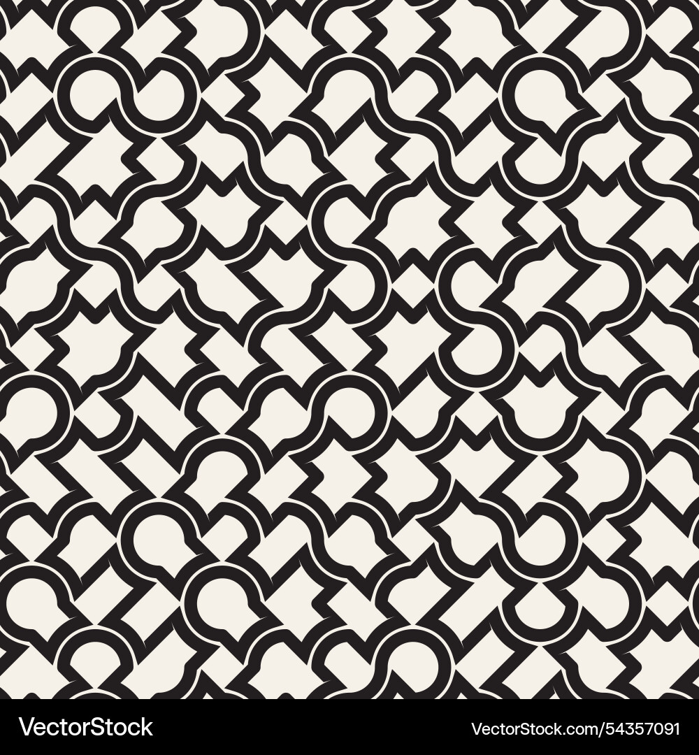 Seamless pattern repeating geometric elements Vector Image