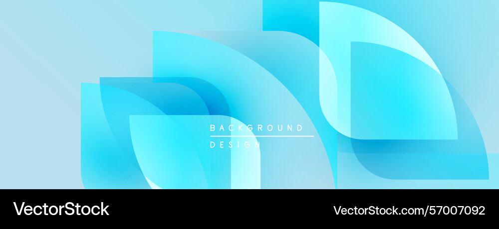 Abstract blue shapes overlap creating dynamic Abstract blue shapes overlap creating dynamic Vector Image