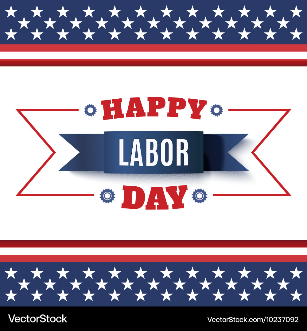Abstract Labor Day Background vector image