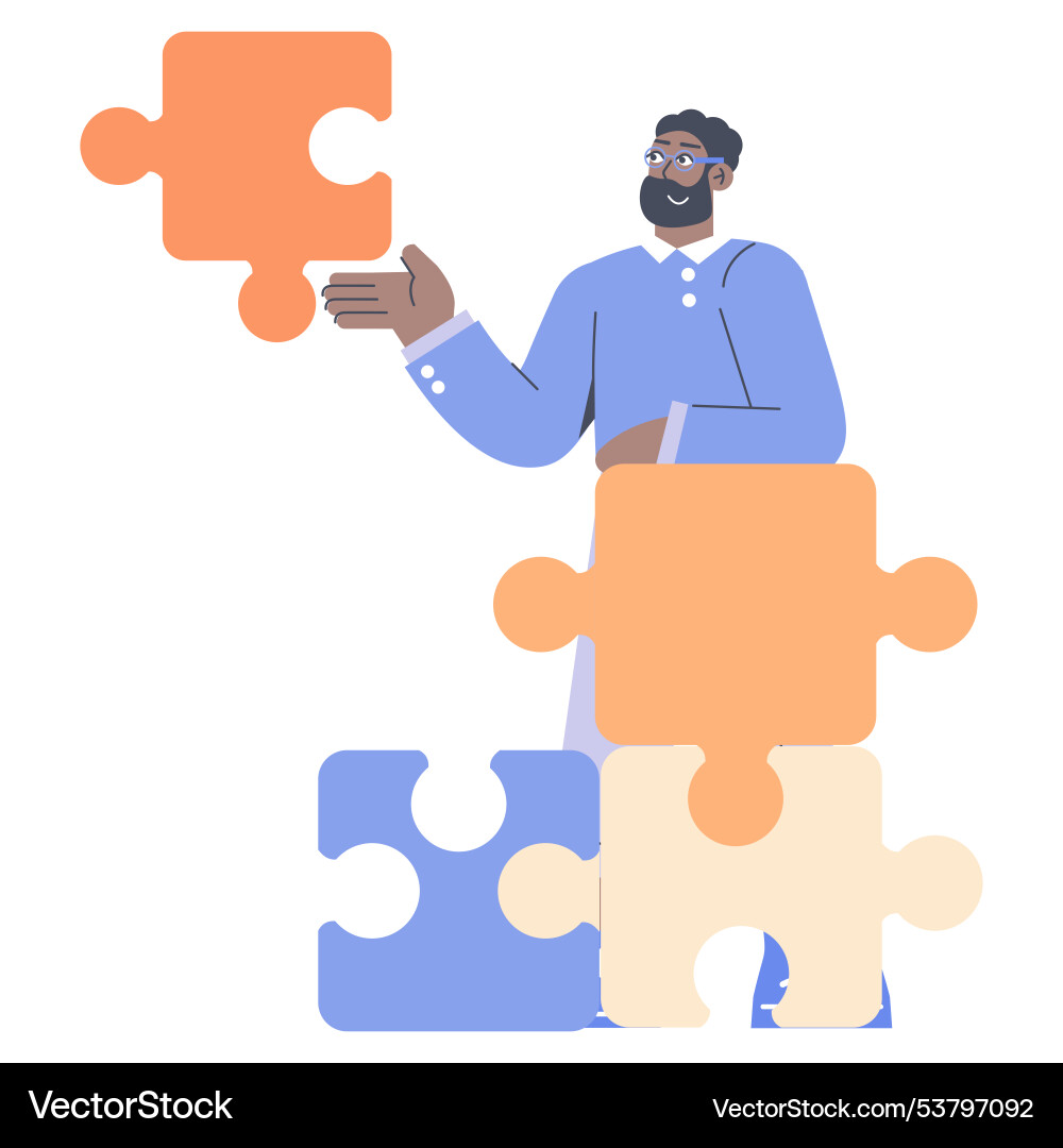 Businessman flat Royalty Free Vector Image - VectorStock