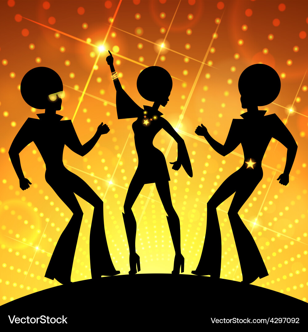 Dancing people Royalty Free Vector Image - VectorStock