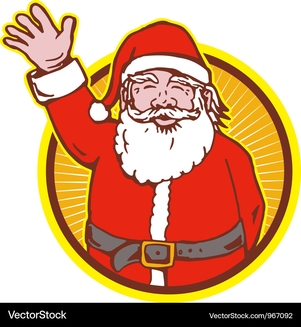 Father christmas santa claus – Royalty-Free Vector | VectorStock, image size:993x1080