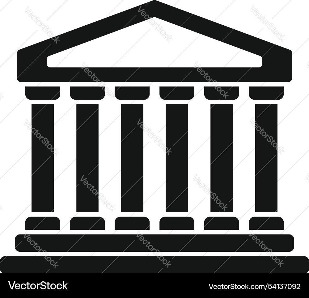 Majestic building with columns representing Majestic building with columns representing vector image