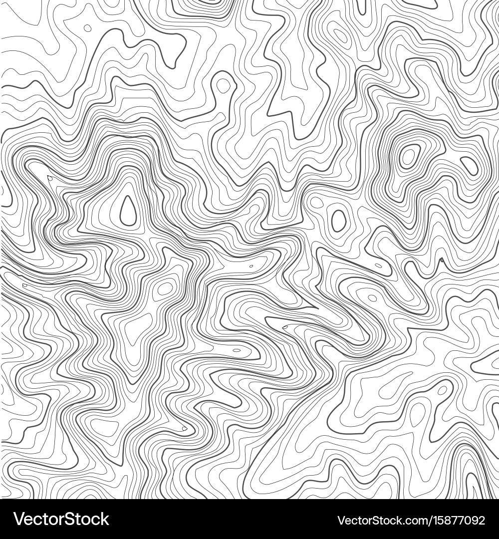 Topographic map background with space for copy Vector Image