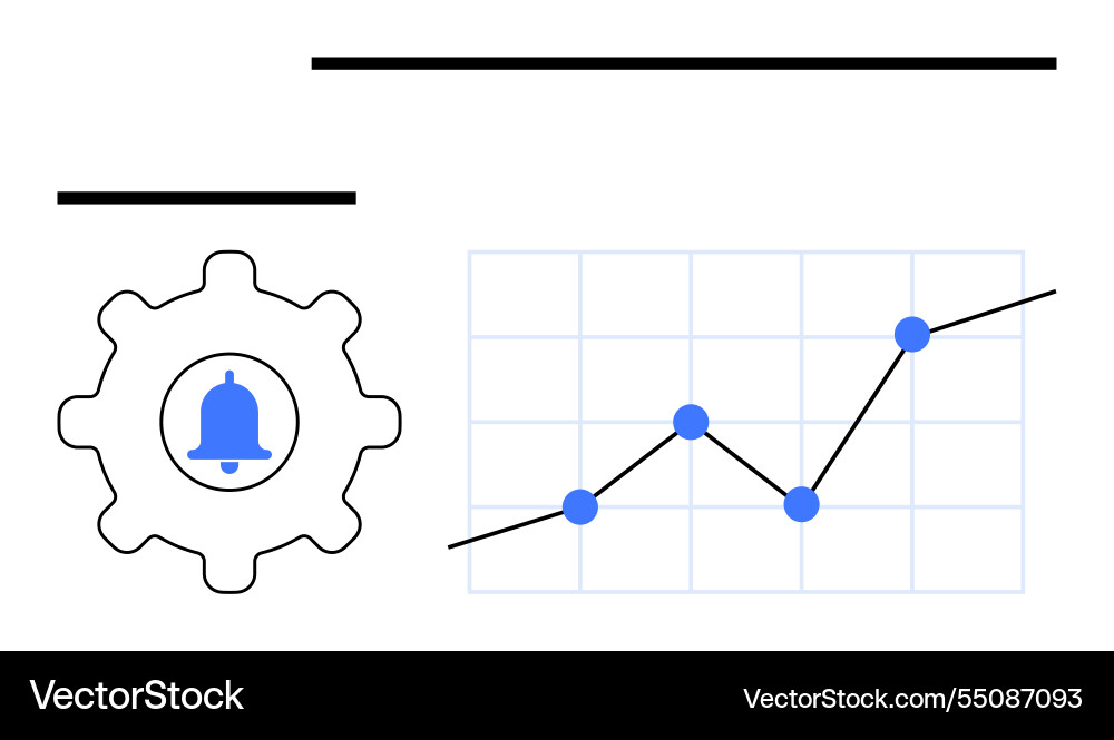 Notifications and progress tracking in workflow Notifications and progress tracking in workflow vector image