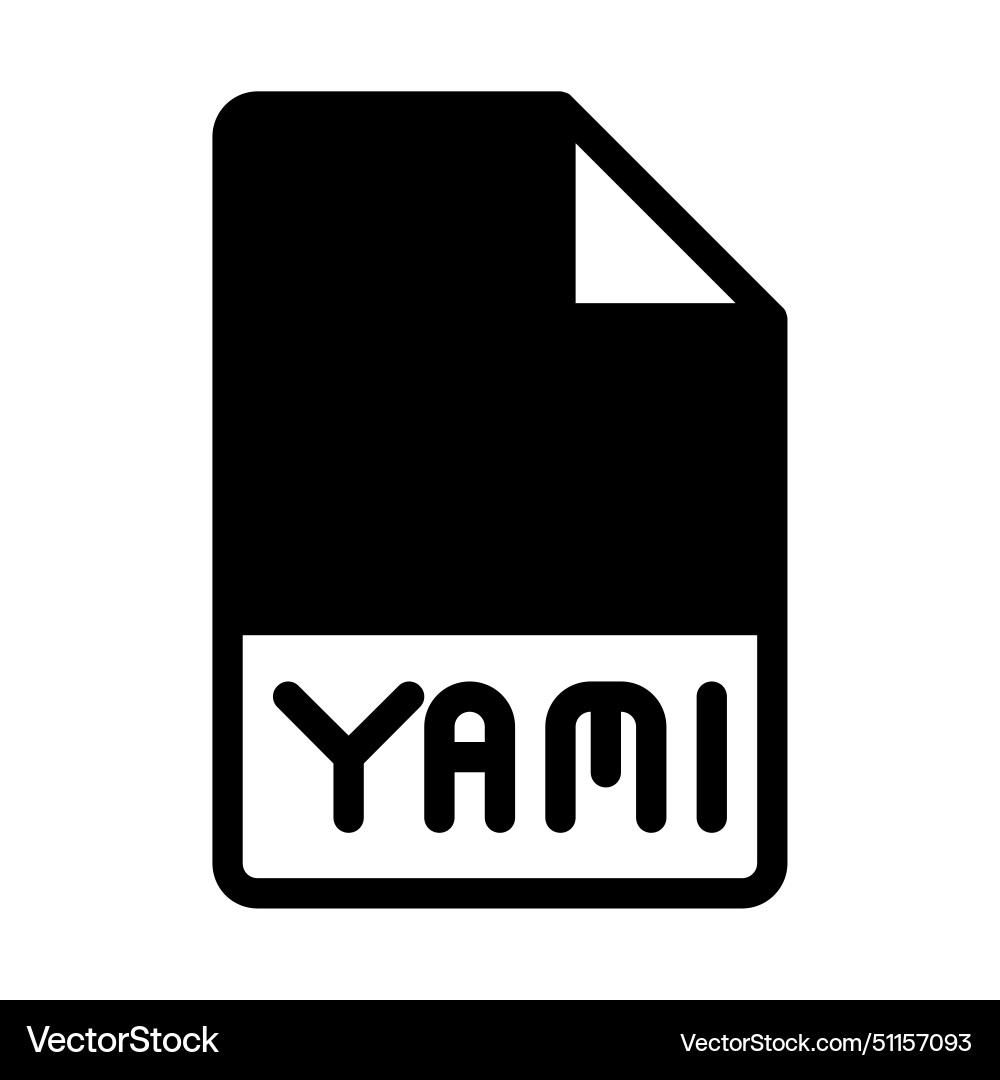 Yaml file format icons files type symbol document Yaml file format icons files type symbol document vector image