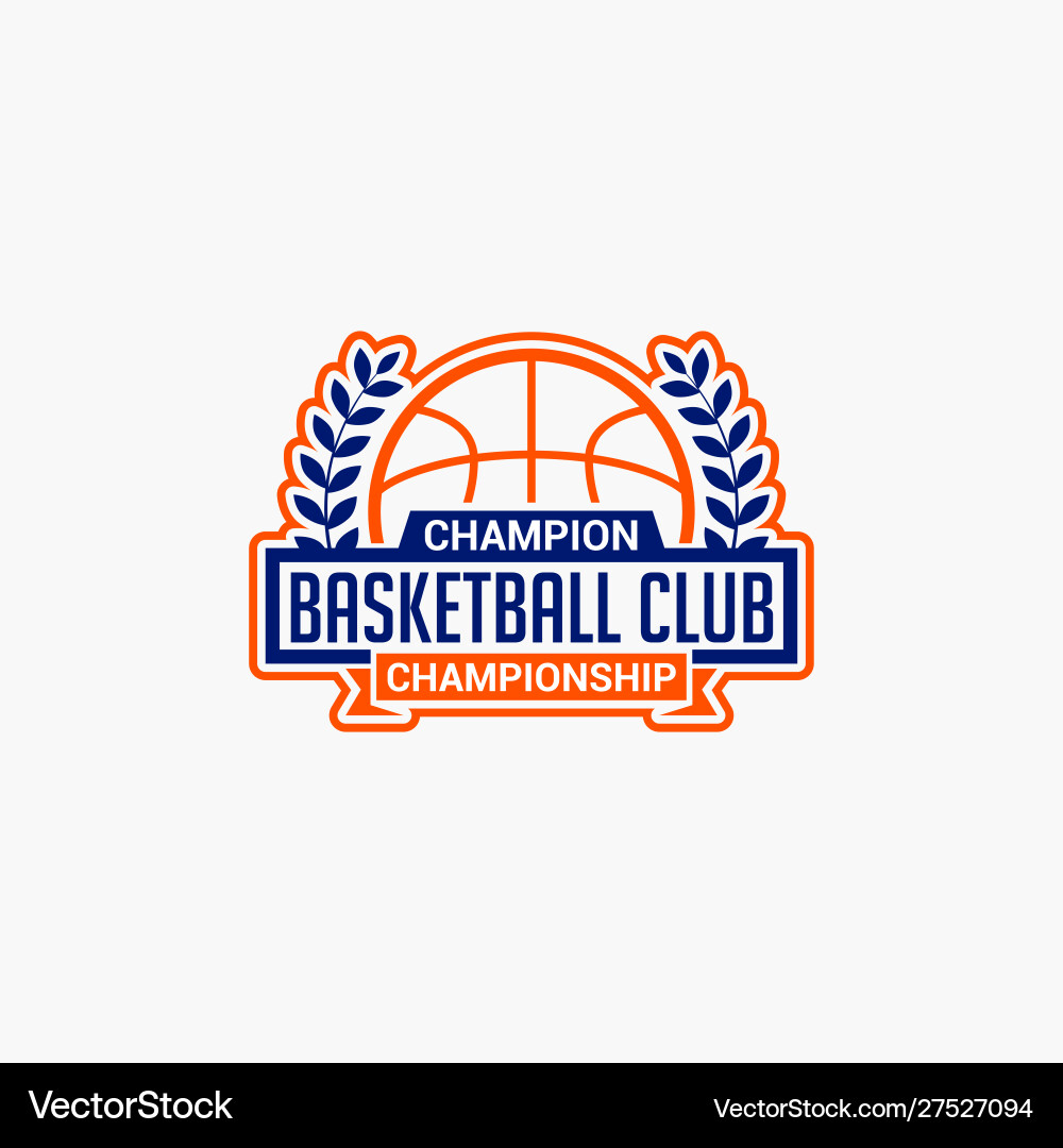 Basketball club badge logo-9 Vector Image