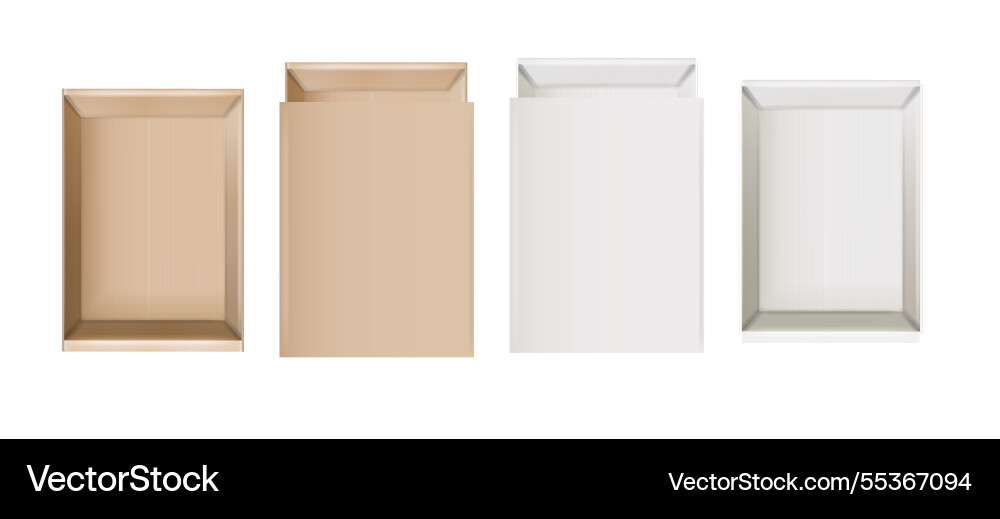 Matchbox empty package for match sticks in top Vector Image