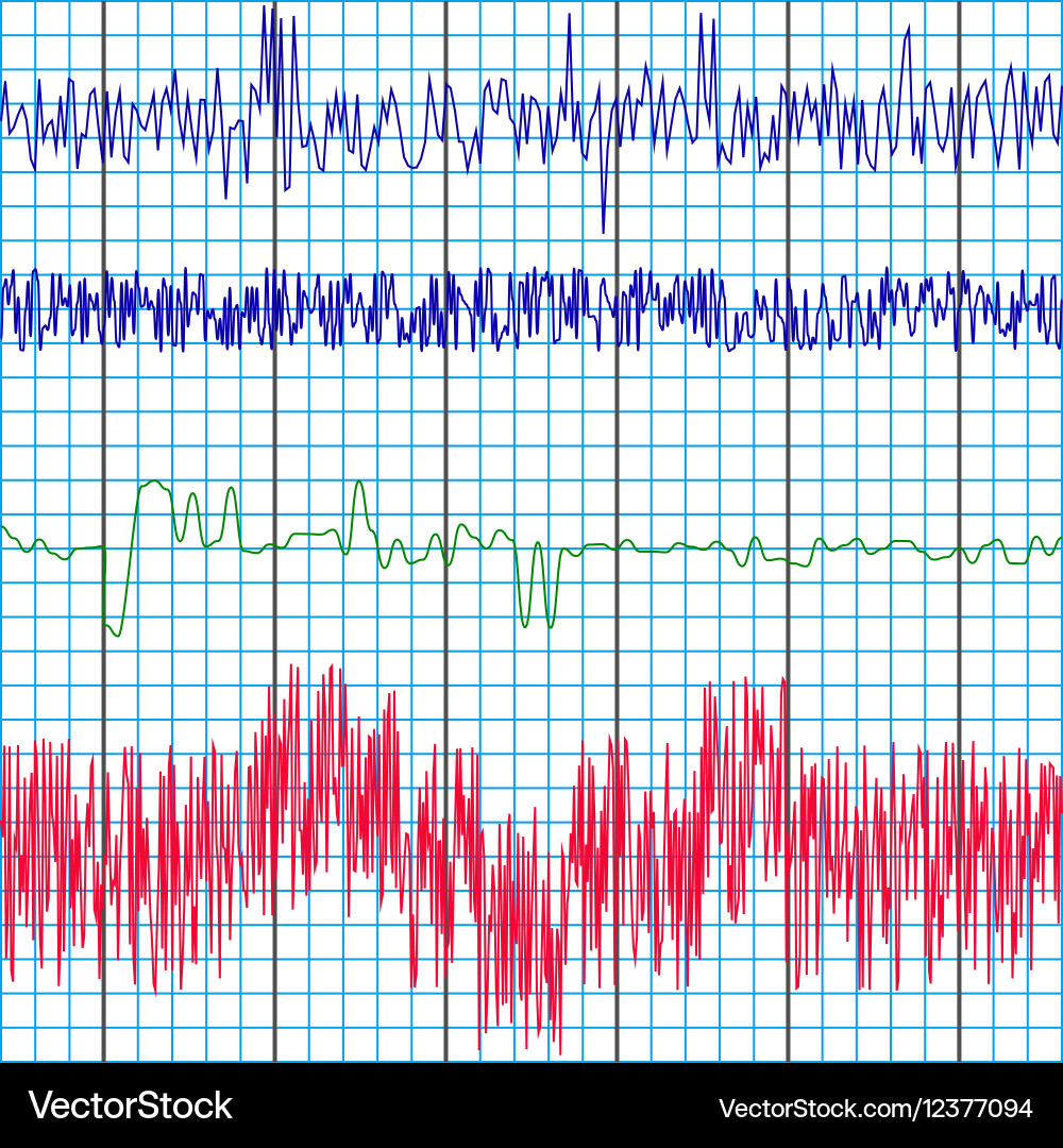 Polygraph Test Charts vector image