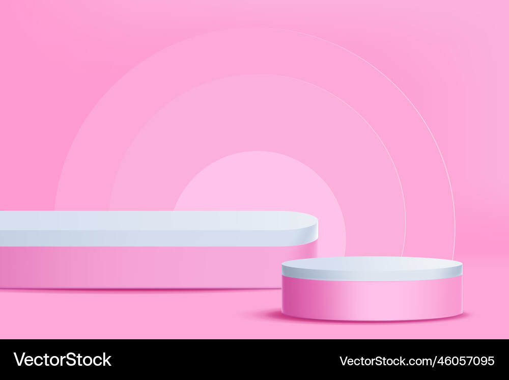 3d realistic render scene with product podium Vector Image