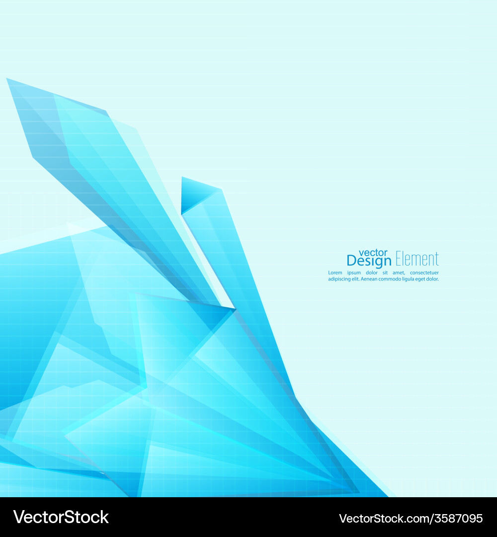 Abstract background with triangles vector image