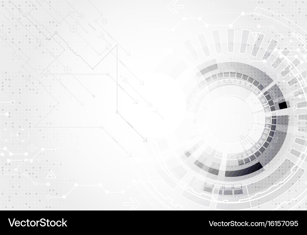 Abstract futuristic high technology computer Vector Image