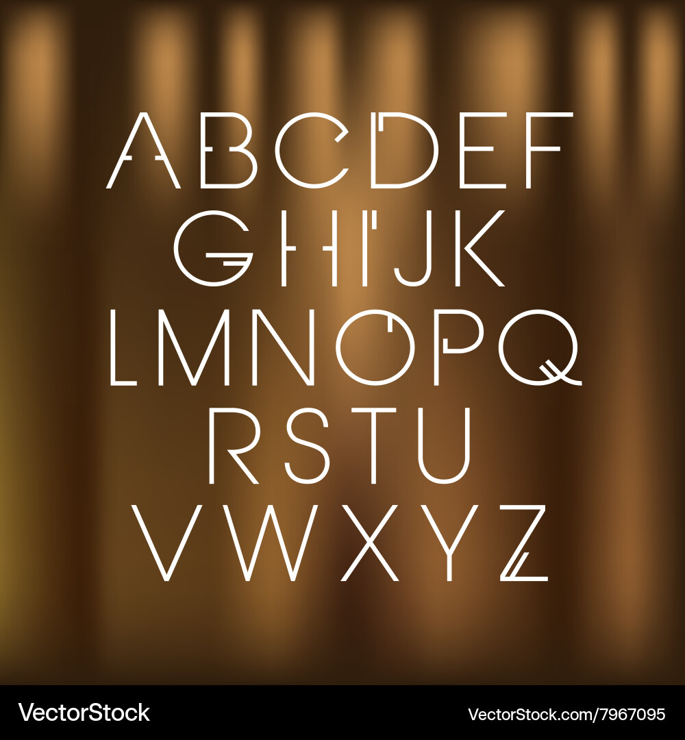 Lineare Schrift - einfach und minimalistisch vektorbild