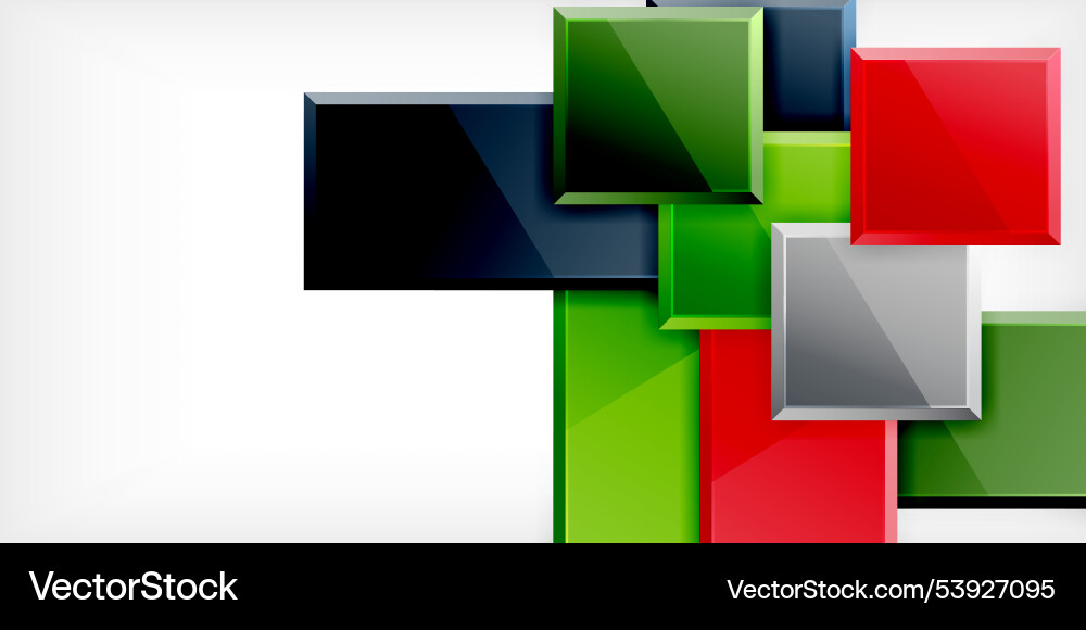 Square shape color abstract geometry Square shape color abstract geometry Vector Image