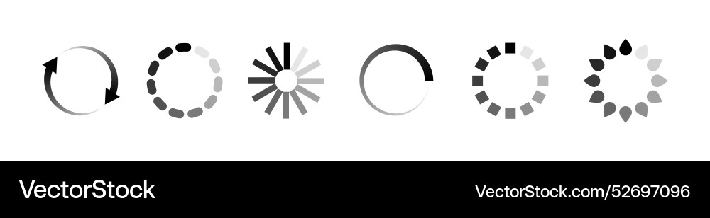 Circle Preloader Icon - Load Buffer Vector Image