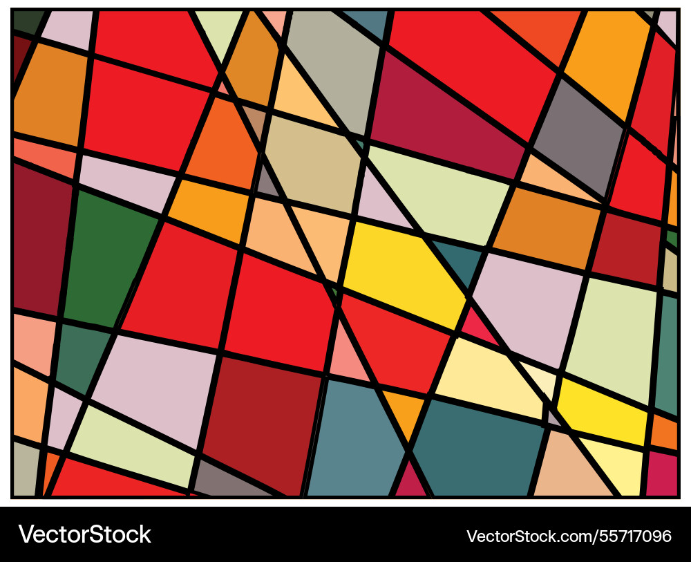 Geometric intersecting shapes with colorful shape Geometric intersecting shapes with colorful shape vector image