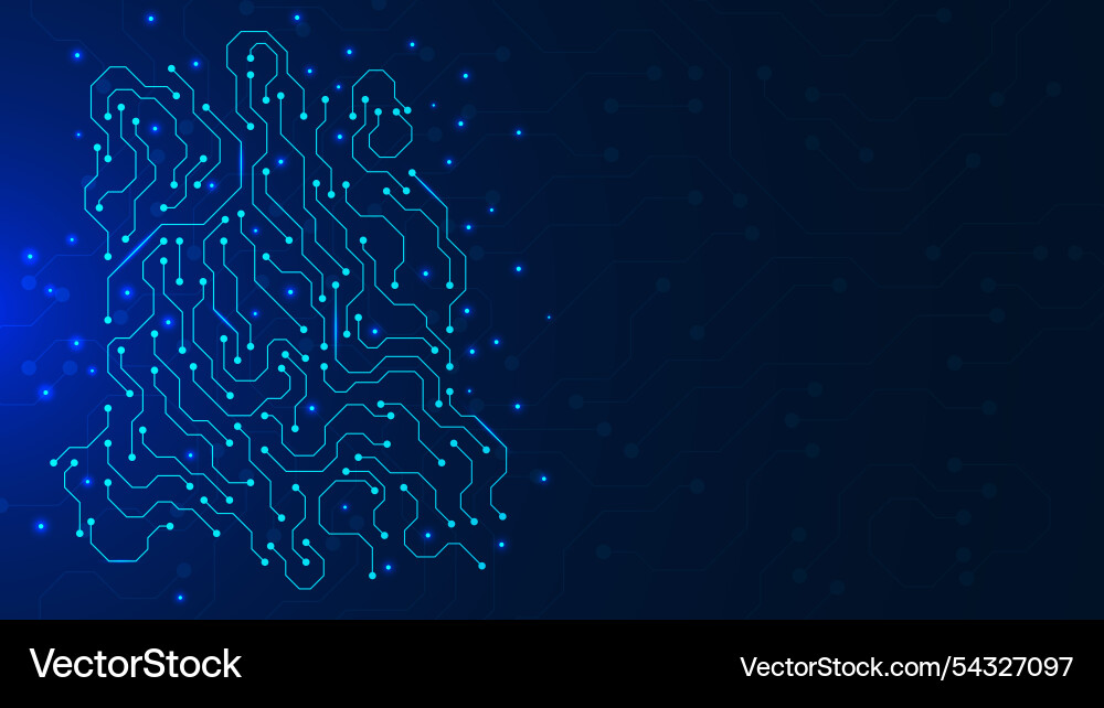 Abstract circuit board pattern texture background Vector Image
