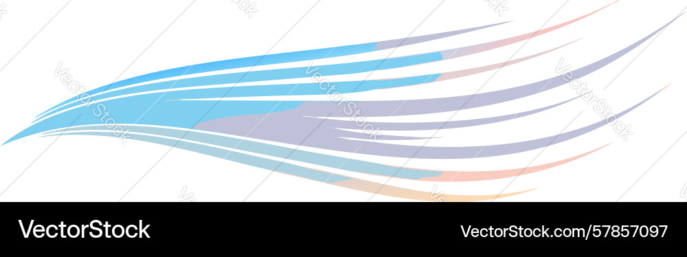 Abstract gradient flowing lines dynamic wave Vector Image