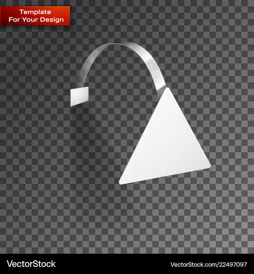 Blank wobbler with transparent strip Blank wobbler with transparent strip vector image