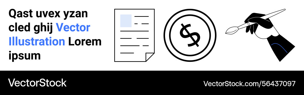 Content creation with writing design Content creation with writing design vector image