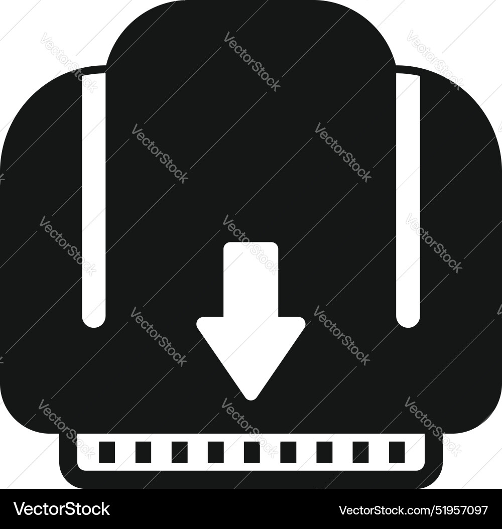 Downloading data from cloud storage with progress Downloading data from cloud storage with progress vector image