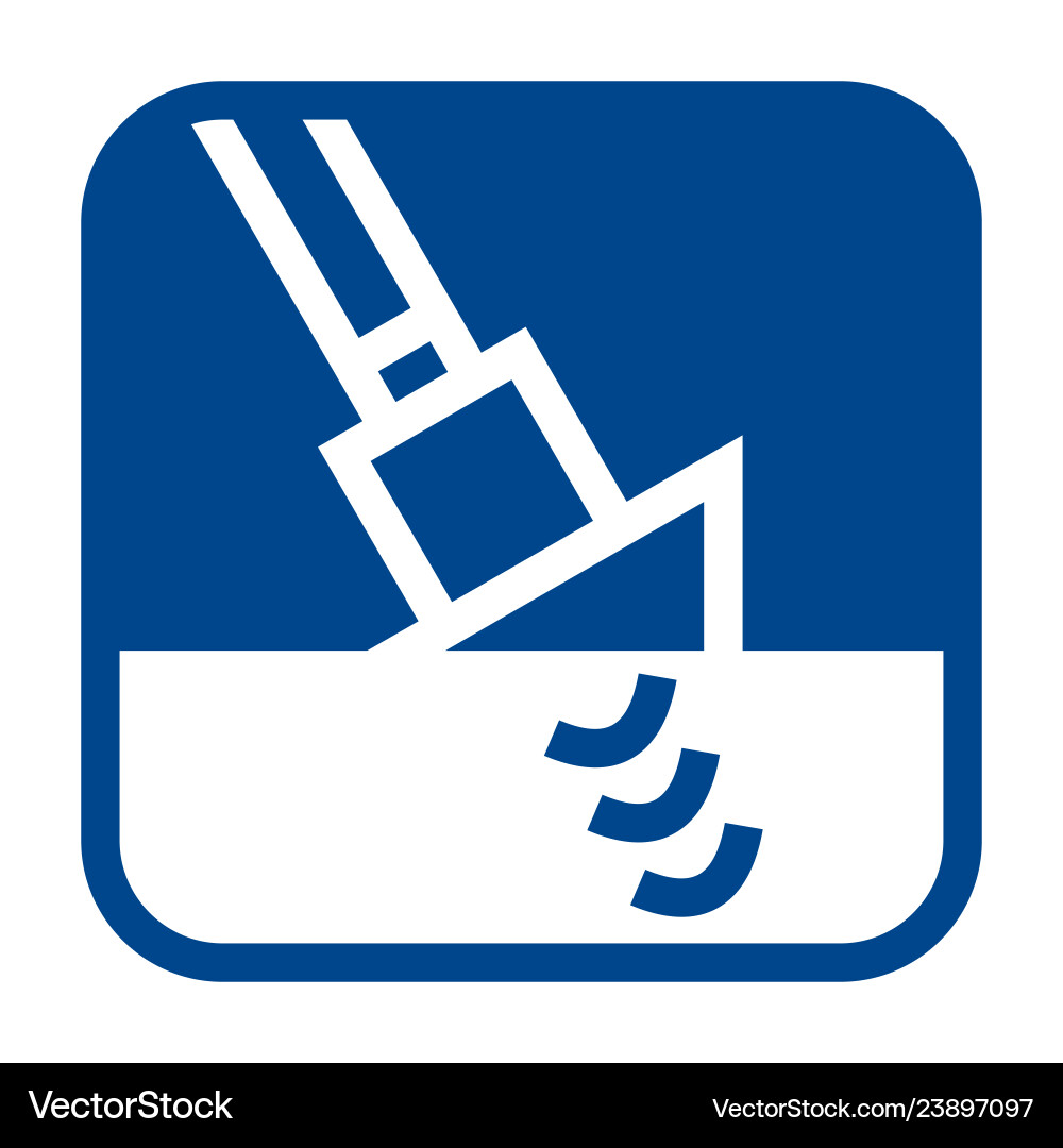 Flat design icon of ultrasonic testing vector image