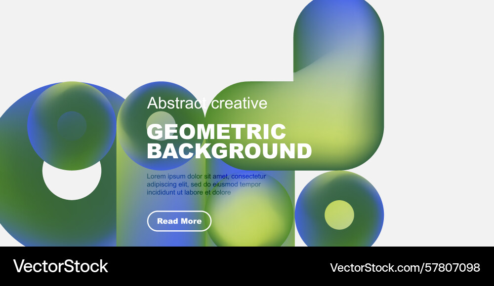 Abstract geometric background features rounded Abstract geometric background features rounded Vector Image