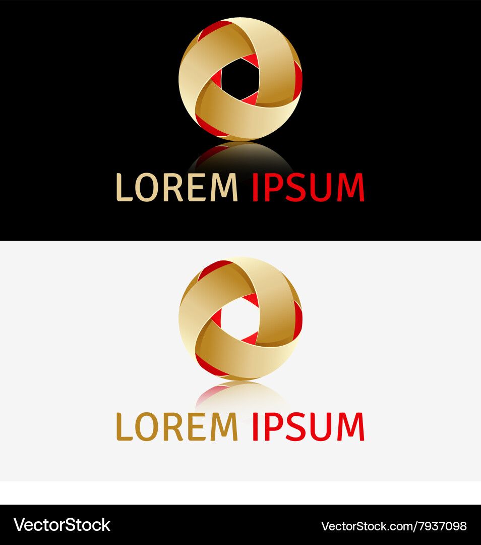 Abstract icon design element vector image