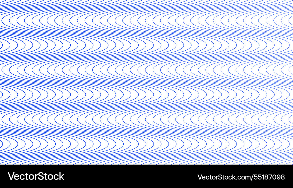 Blue wave line pattern abstract background Vector Image