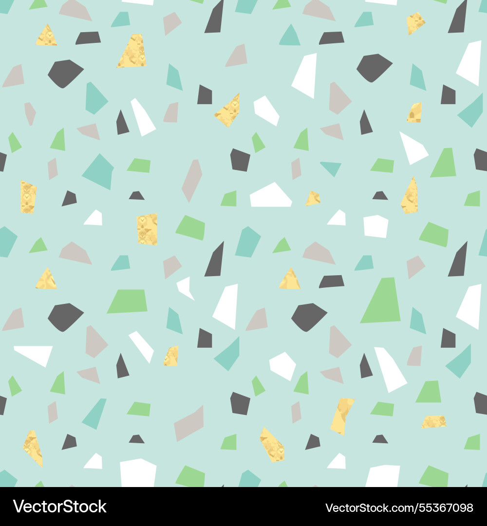 Eco recycled terrazzo floor seamless pattern Eco recycled terrazzo floor seamless pattern Vector Image