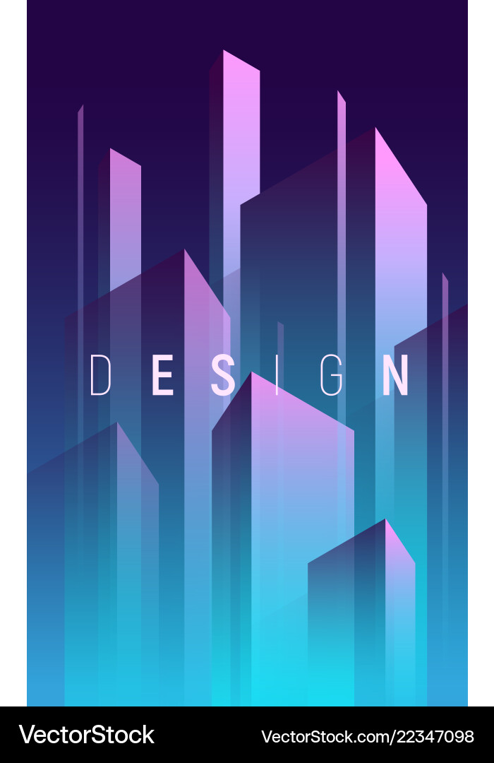 Geometric Gradient Abstract Background vector image