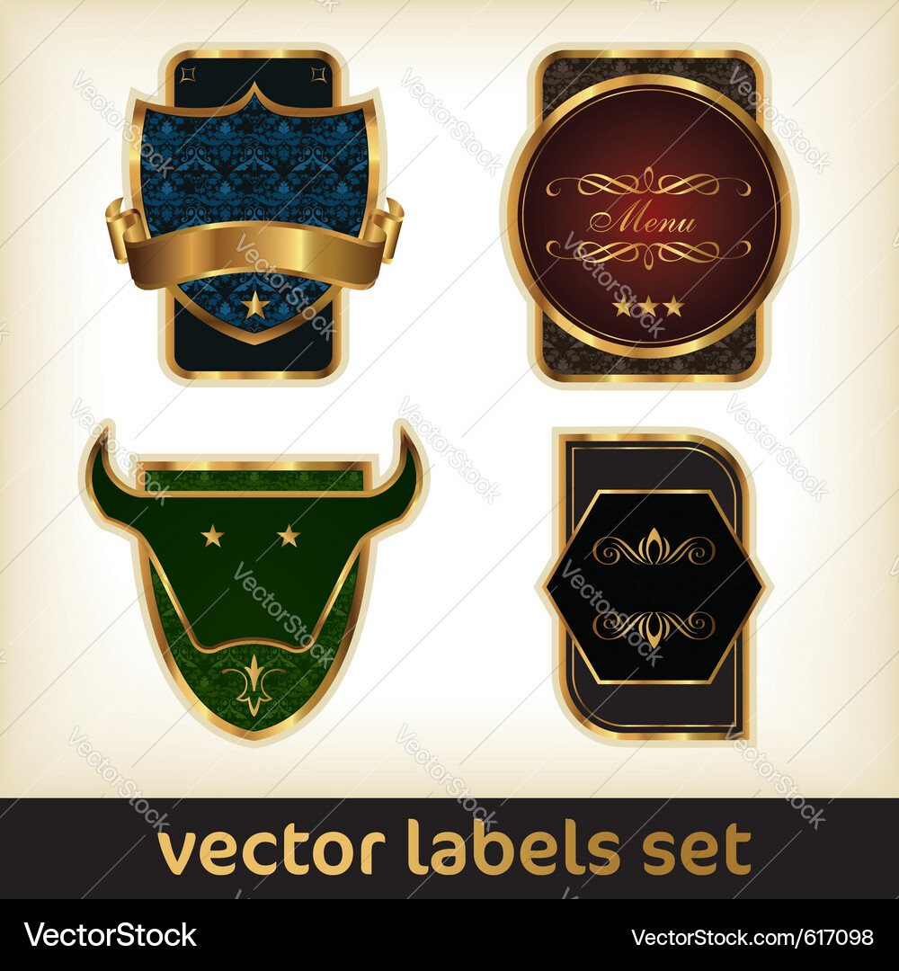 Labels set Vector Image