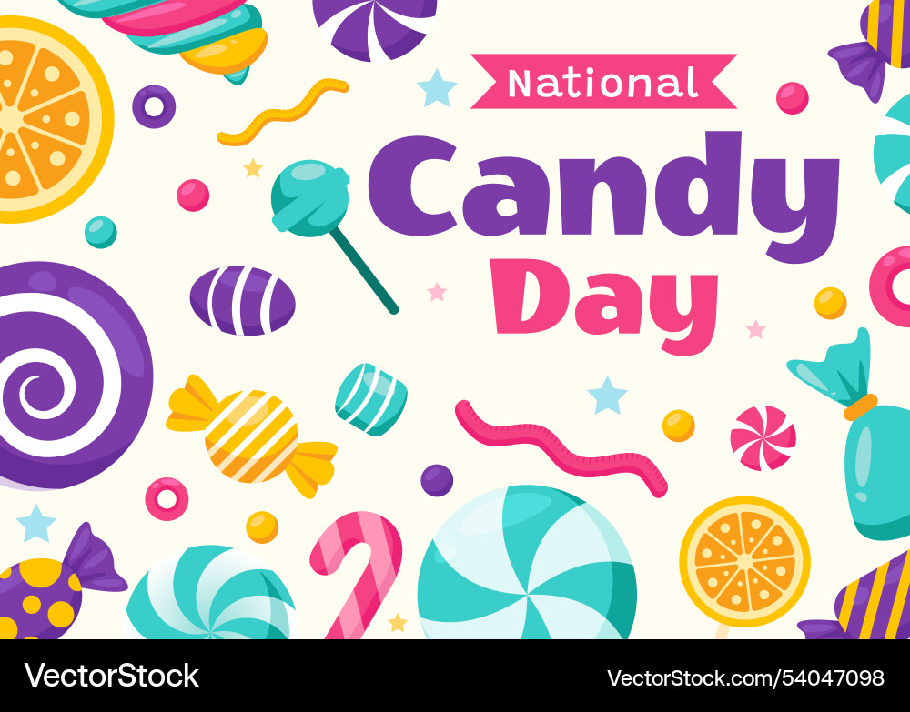 National candy day on november 4 featuring National candy day on november 4 featuring vector image