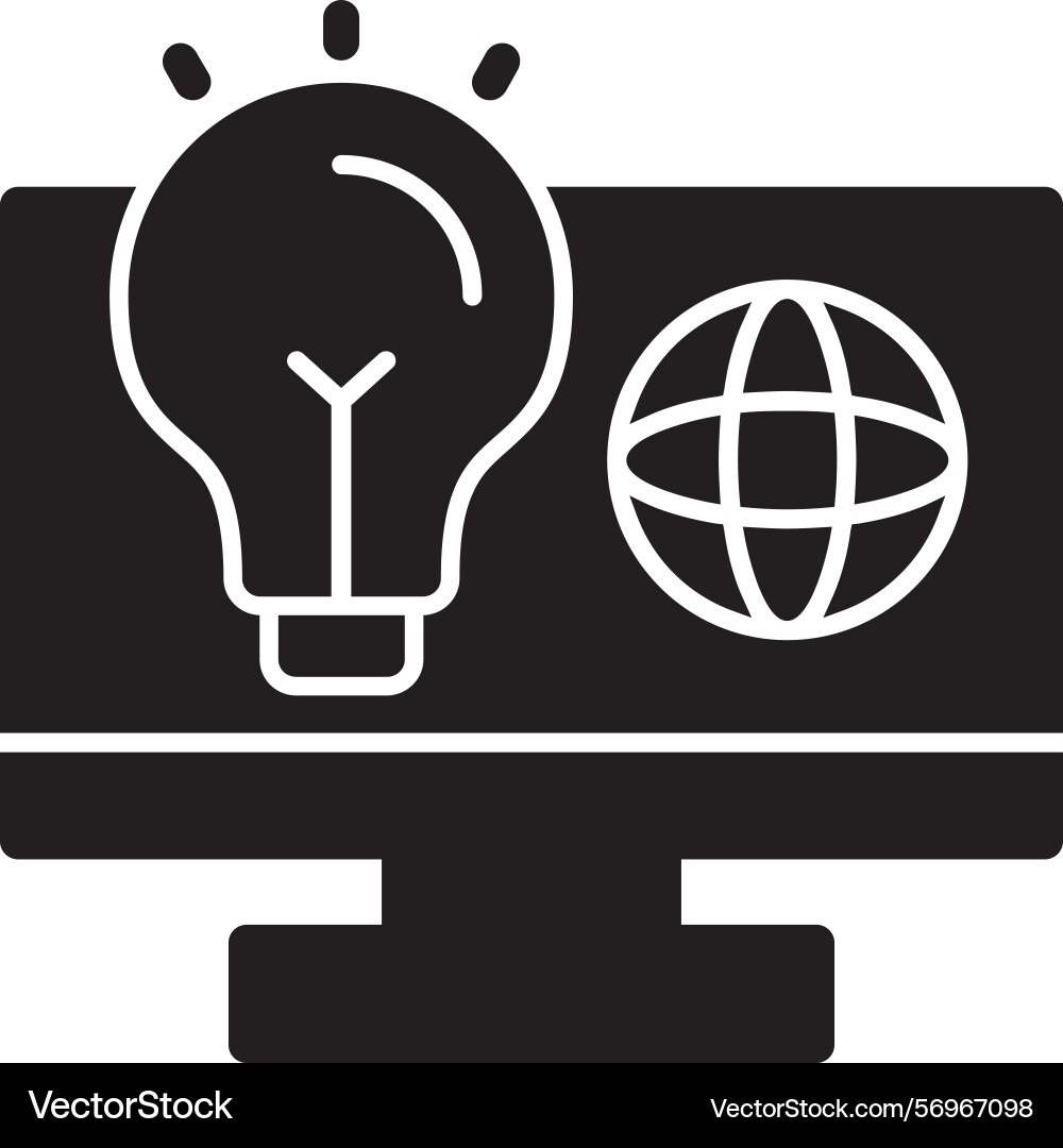 Swift wiz glyph style icon design Vector Image