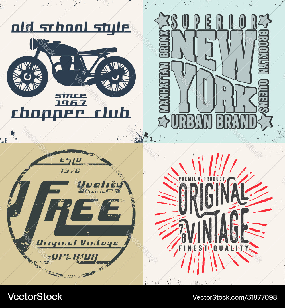 Vintage design print for t-shirt stamp tee Vintage design print for t-shirt stamp tee vector image
