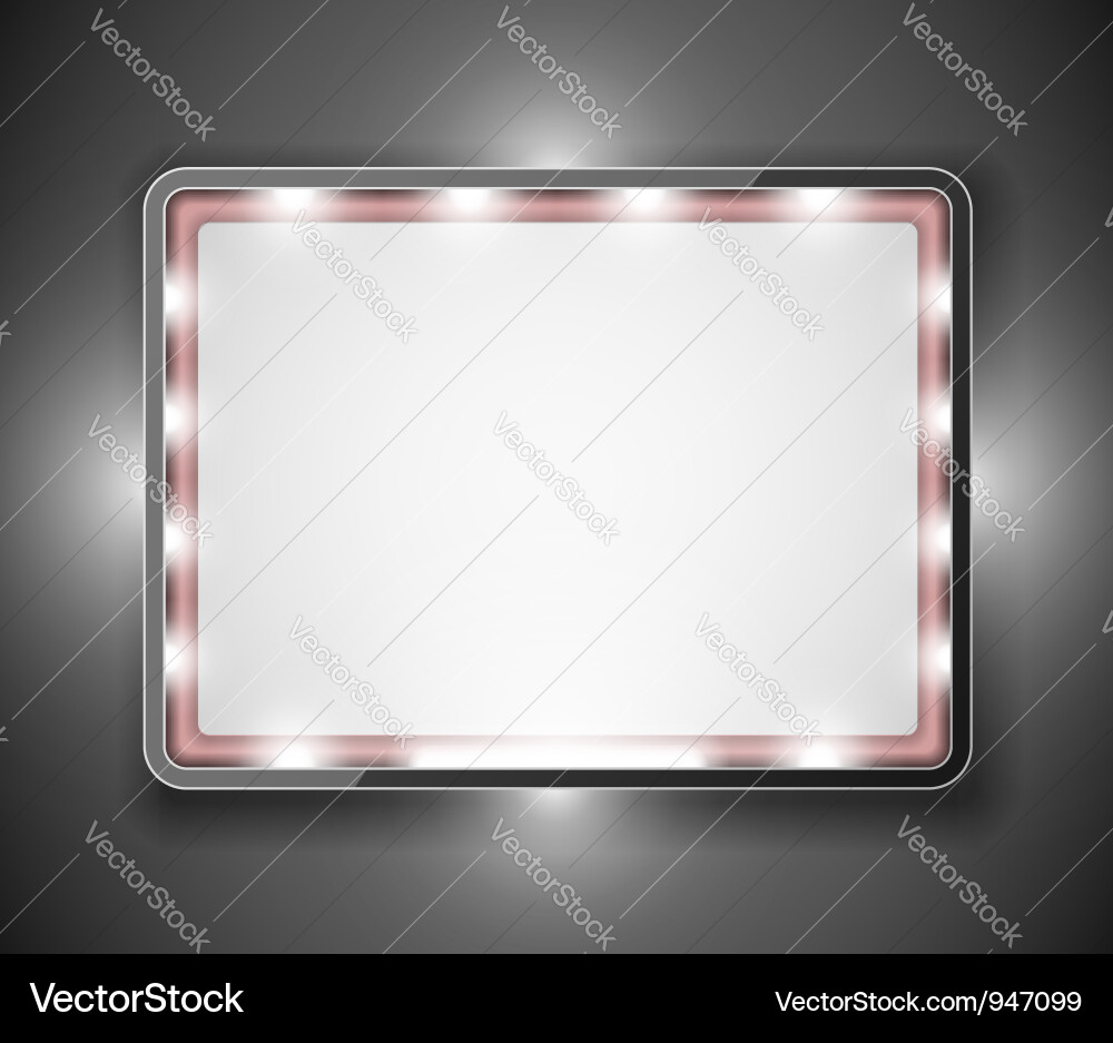 An empty frame for text vector image