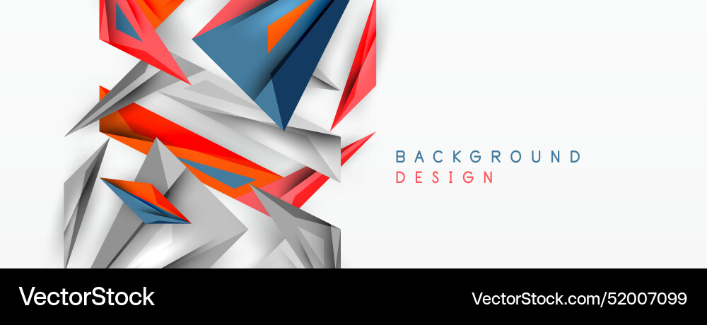 Minimal geometric abstract background low poly Vector Image