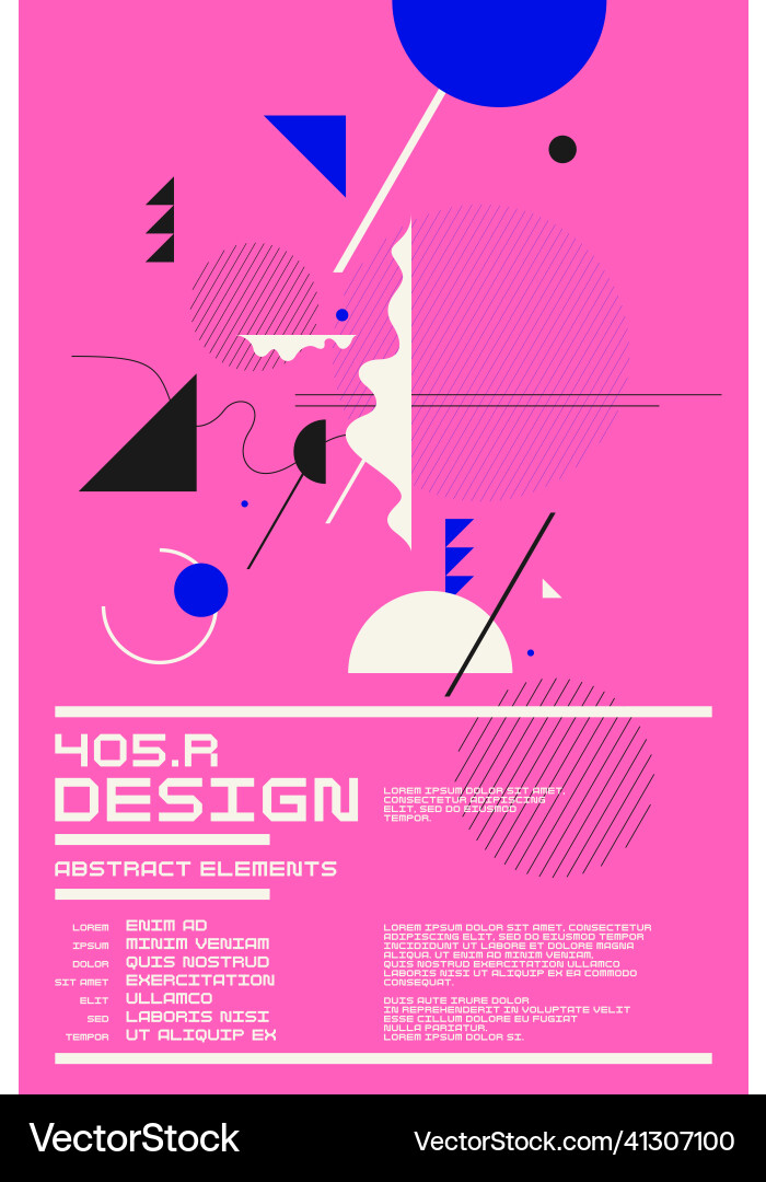 Composition with dynamic and geometric shapes Composition with dynamic and geometric shapes vector image