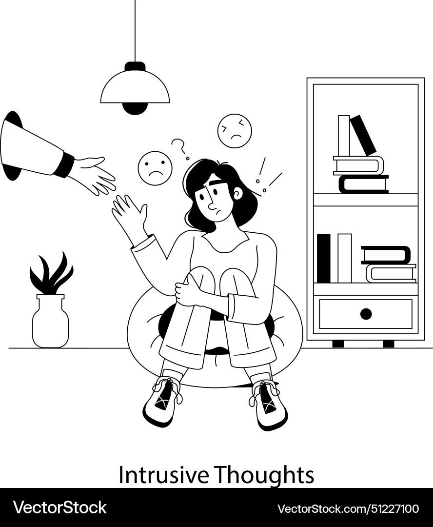 Panic Attack Royalty Free Vector Image Vectorstock