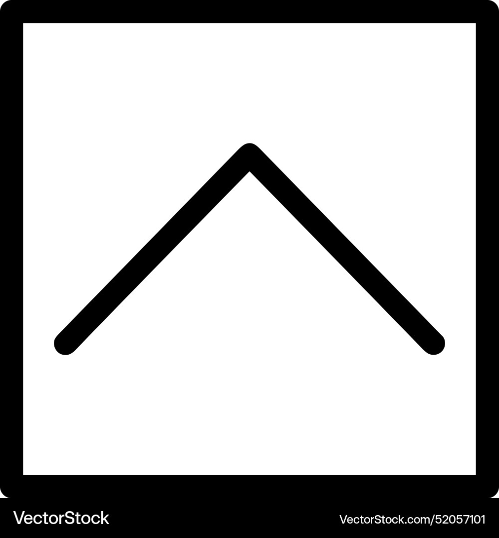 Upload outline icon symbol image Vector Image