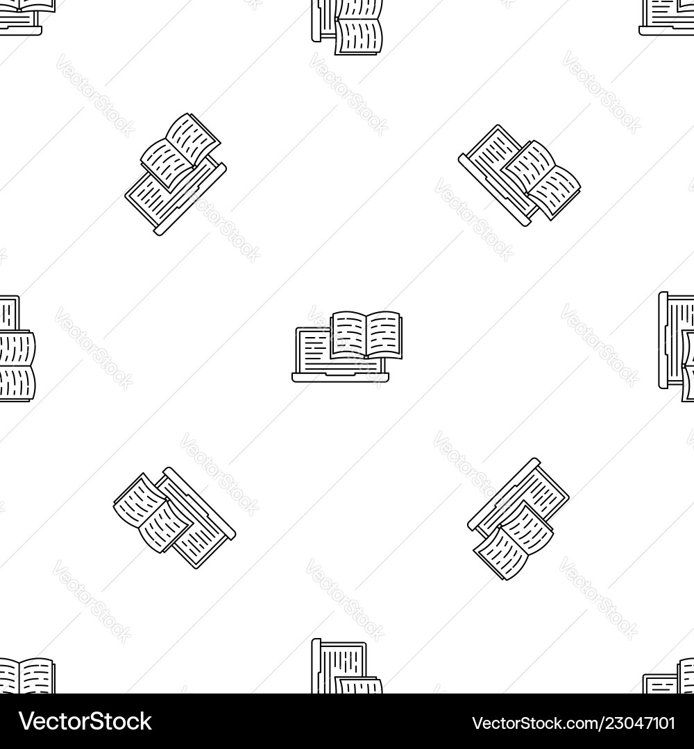Web reading pattern seamless Web reading pattern seamless vector image