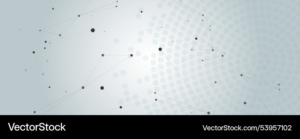 Connect background with line and dots technical Connect background with line and dots technical vector image