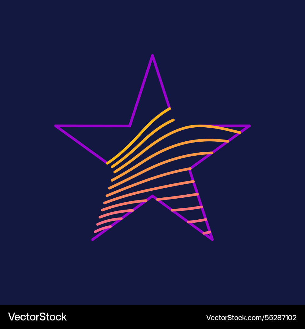 Design element with dynamic lines in flat Design element with dynamic lines in flat vector image