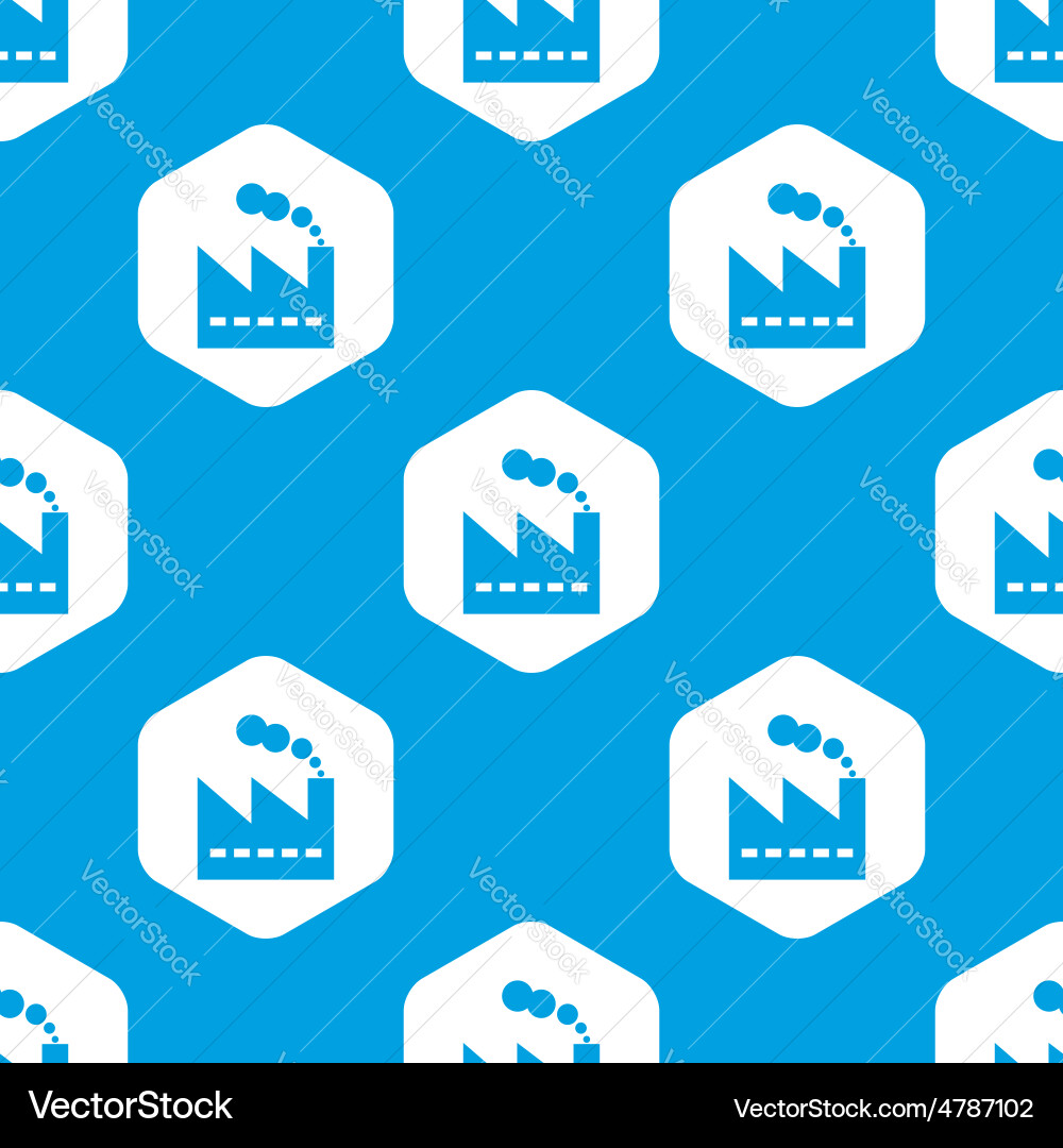 Factory hexagon pattern Vector Image